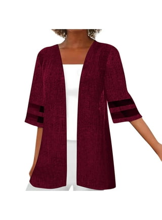 Capes For Women Dressy Long Cardigan Sweaters For Women Maroon Cardigan  Women Summer Cardigans For Women Lightweight Plus Size dollar out of  fifteen