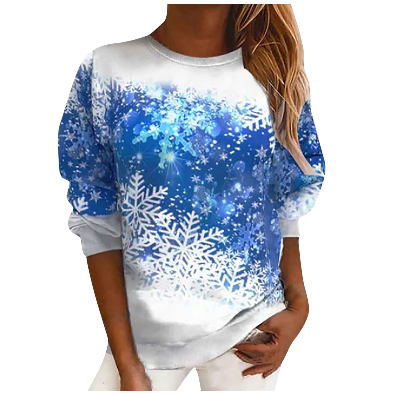 Women's snowflake sweatshirt new arrivals