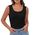 thumbnail image 1 of XFLWAM Cotton Ribbed Tank Tops for Women Slim Fit Scoop Neck Sleeveless Basic Cami Shirts Workout Exercise Clothes, 1 of 2