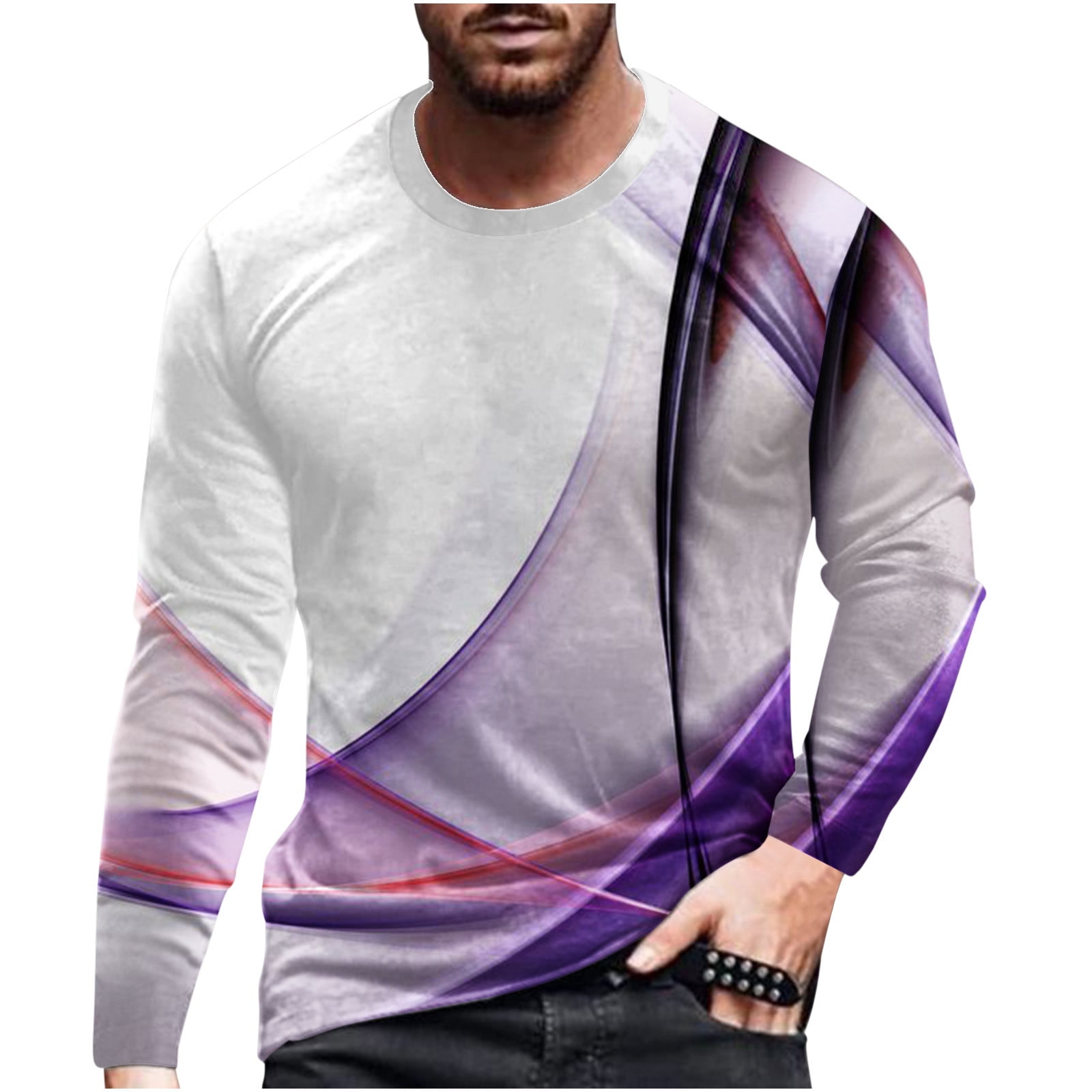 T Shirts for Men Graphic 2023,Fashion 3D Digital Printing Fitness Sports  Short Sleeve Tees Blouse Streetwear Tops