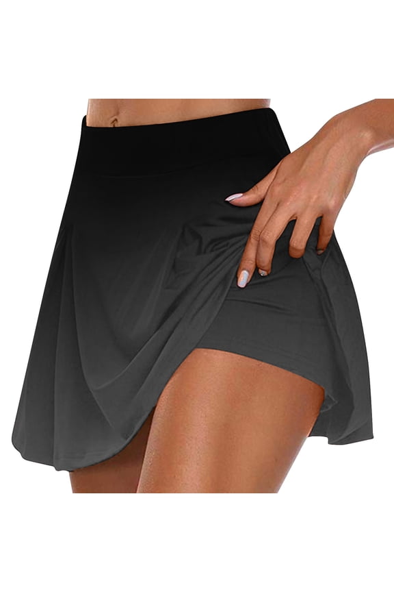 Dress Pants Women Plus Size with Pockets Sports Skorts Skirts Inner Golf Women Sport Shorts Tennis Elastic Pants Dark Gray XXL
