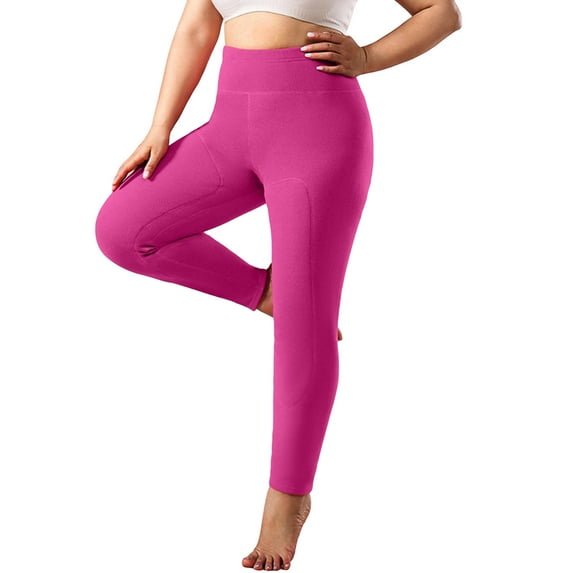 XFLWAM Fleece Lined Leggings for Women Plus Size High Waisted Yoga Leggings Winter Warm Thermal Workout Athletic Yoga Pants