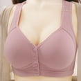 thumbnail image 1 of XFLWAM Front Snaps Bra for Seniors Womens Breathable Everyday Bras Comfortable Full Cup Bralette Lightly Breathable Button Bra, 1 of 5