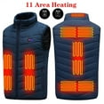 thumbnail image 1 of XFLWAM Heated Gilet Electric Heated Vest for Men Women USB Charging Winter Outdoors Heating Jackets with 11 Heated Zones 3 Adjustable Temperature Black L, 1 of 7
