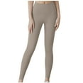thumbnail image 1 of XFLWAM High Waisted Leggings for Women No See Through Soft Athletic Tummy Control Pants for Running Yoga Workout Khaki M, 1 of 5