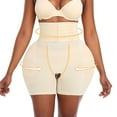 thumbnail image 1 of XFLWAM Hip Pads for Women Shapewear With Waist Wrap, Hip and Butt Enhancer Tummy Control Bbl Shorts for Hip Dip Beige XL, 1 of 3