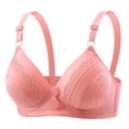 thumbnail image 1 of XFLWAM Lace Embroidery Everyday Bra for Women Wireless Breathable Bra No Underwire Plus Size Bras Push Up Bralette Comfy Bra, 1 of 6