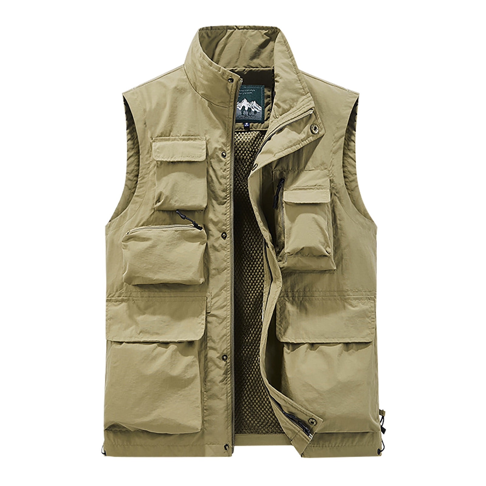 XFLWAM Men's Quick-drying Cargo Utility Vest, Travel Fishing