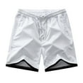 thumbnail image 1 of XFLWAM Men's Swim Trunks Board Shorts with Mesh Lining Elastic Waist Drawstring Quick Dry Sports Beach Shorts White XXL, 1 of 4