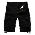 thumbnail image 1 of XFLWAM Mens Cargo Shorts Multi Pockets Twill Cotton Cargo Short for Men Casual Summer Outdoor Short with Zipper Button Black 3XL, 1 of 5