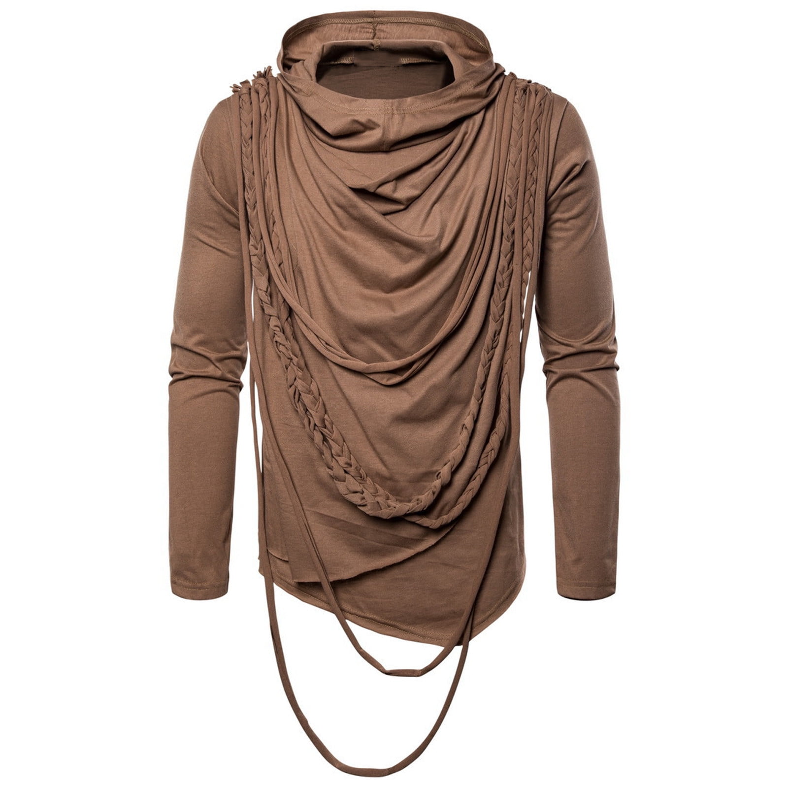 Mens cowl neck sweatshirt deals