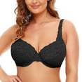 thumbnail image 1 of XFLWAM Minimizer Bras for Women Full Coverage Underwire T Shirt Bra Convertible Straps Plus Size Bralette Lifting Lace Underwear, 1 of 9