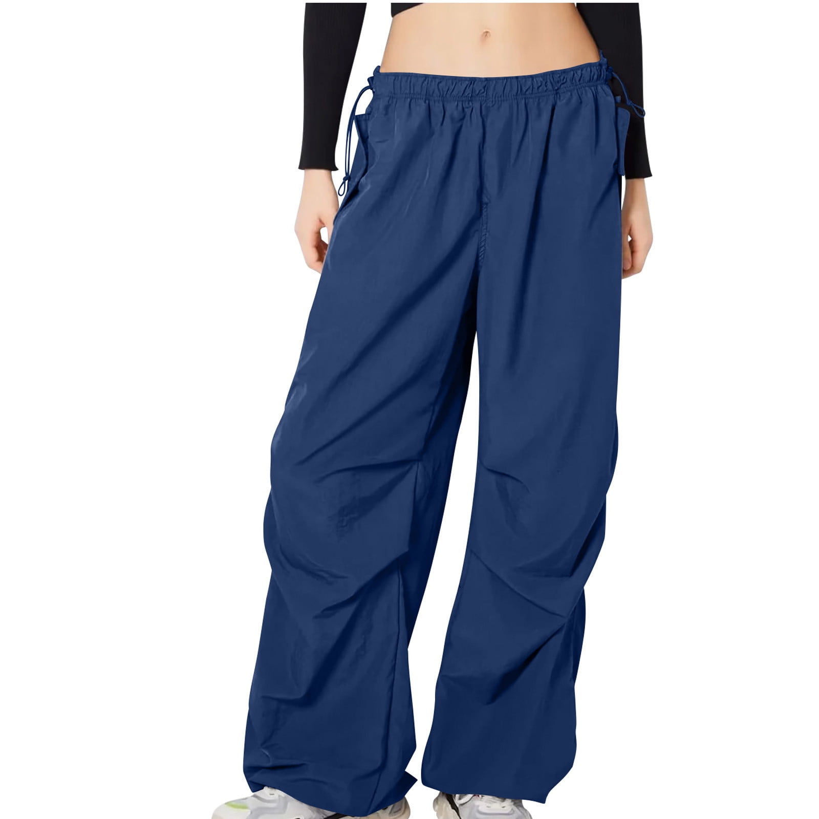 Womens Pants, baggy Pants, Parachute joggers Track Pants