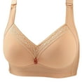 thumbnail image 1 of XFLWAM Plus Size Bras for Women No Underwire Full Coverage Push Up Bra Lift Support Comfort Seamless Bralette T-shirt Bra, 1 of 4