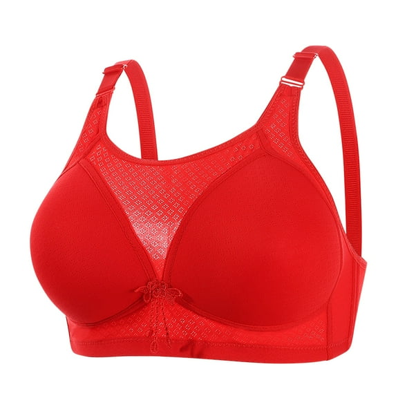 XFLWAM Push Up Bra for Women No Underwire Plus Size Comfortable Full Cover Bra Supportive Minimizer Bra Breathable Bra