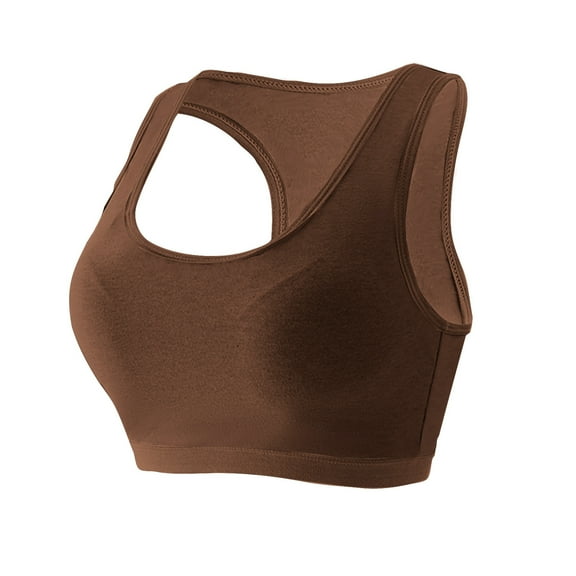 XFLWAM Racerback Sports Training Bra for Women Cropped Compression Cami Sports Bra Workout Gym Activewear Bra Breathable Underwear