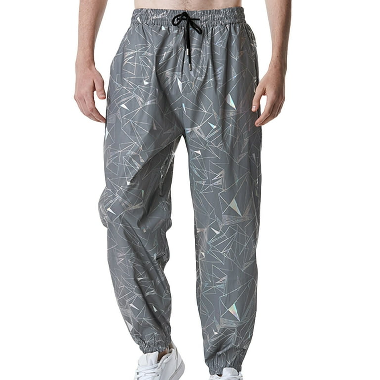 Gray reflective joggers cheap