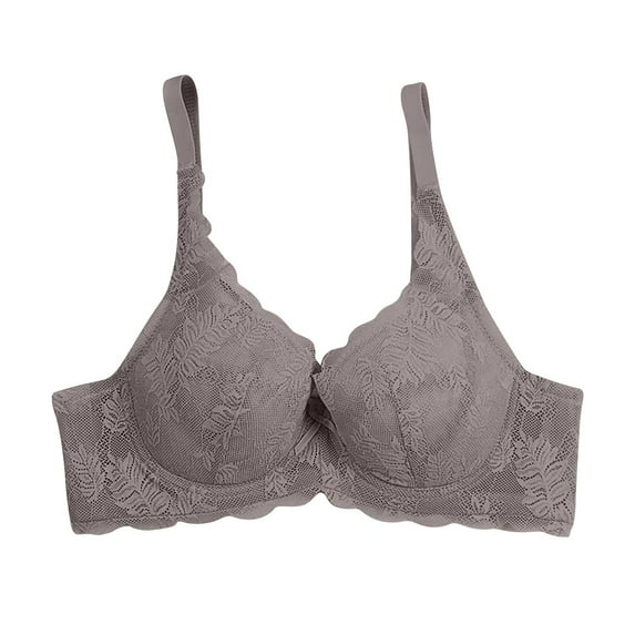 XFLWAM Seamless Bras for Women Padded No Underwire Scalloped Push Up Bras Soft Wireless Bralettes Full Cup Everyday Bra