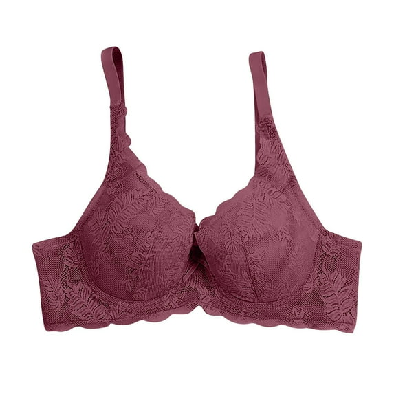 XFLWAM Seamless Bras for Women Padded No Underwire Scalloped Push Up Bras Soft Wireless Bralettes Full Cup Everyday Bra