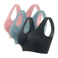 thumbnail image 1 of XFLWAM Sport Bras for Women Summer Workout Breathable Lightweight Bras Casual Comfy Soft Underwear Seamless Lifting Bras for Sagging Breasts 3 Pack, 1 of 5