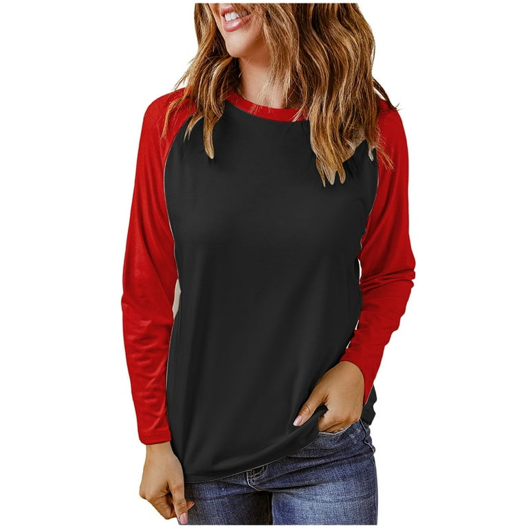 Walmart womens top crew neck sweatshirts