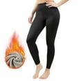 thumbnail image 1 of XFLWAM Thermal Warm Winter Leggings for Women Fleece Lined High Waisted Butt Lifting Workout Yoga Pants Casual Comfy Running Trousers, 1 of 9