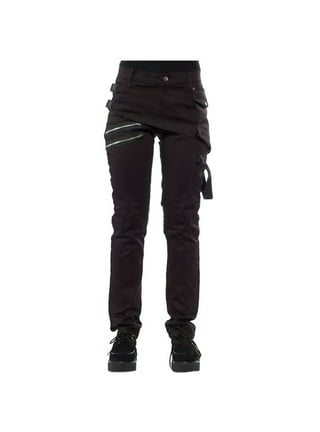 Women's Snap Button Track Pants Full-Open Side Button Pants with Pockets,  Black, X-Large : : Clothing, Shoes & Accessories