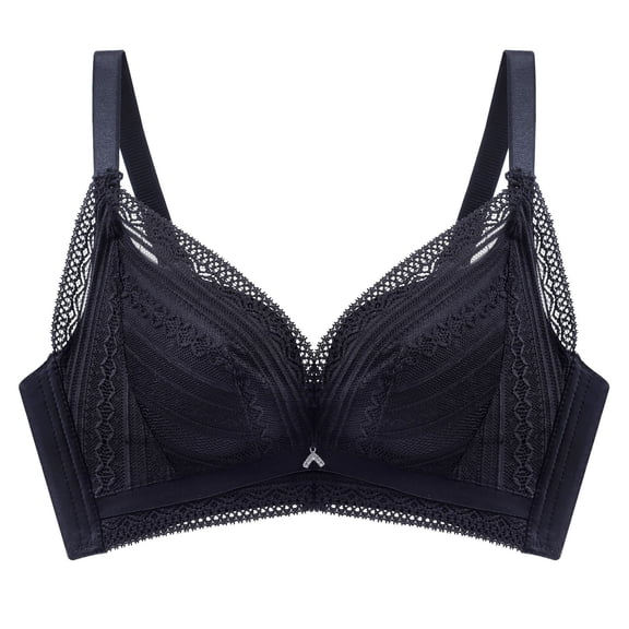 XFLWAM Women Lace Push Up Bra Soft Support Seamless Comfortable Full-Coverage Adjustable Straps Bralette Comfort Everyday Bras