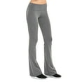 thumbnail image 1 of XFLWAM Women Ribbed Bootcut Yoga Pants High Waisted Bootleg Flare Tummy Control Workout Leggings Gray S, 1 of 5