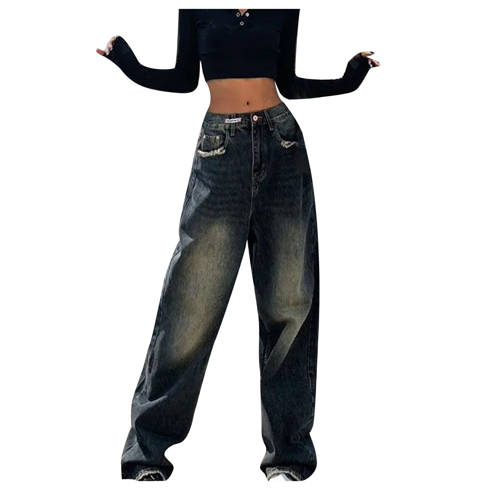 XFLWAM Women Wide Leg Jeans High Waist Baggy Jeans Guyana Ubuy
