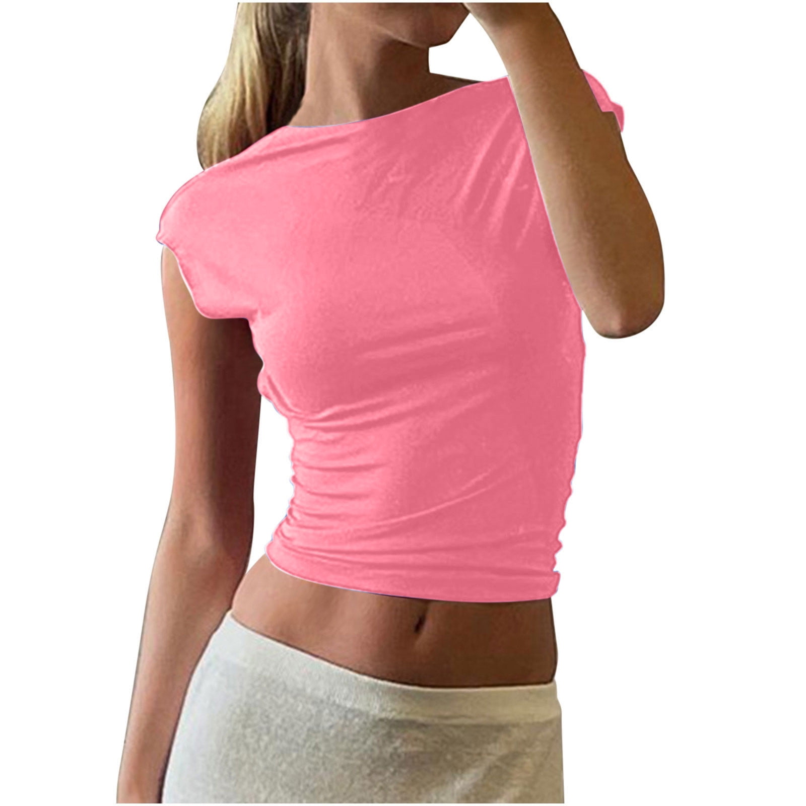 cute open back shirts