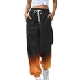 thumbnail image 1 of XFLWAM Women's Bottom Sweatpants Pockets High Waist Sporty Gym Athletic Fit Jogger Pants Lounge Trousers Orange S, 1 of 4