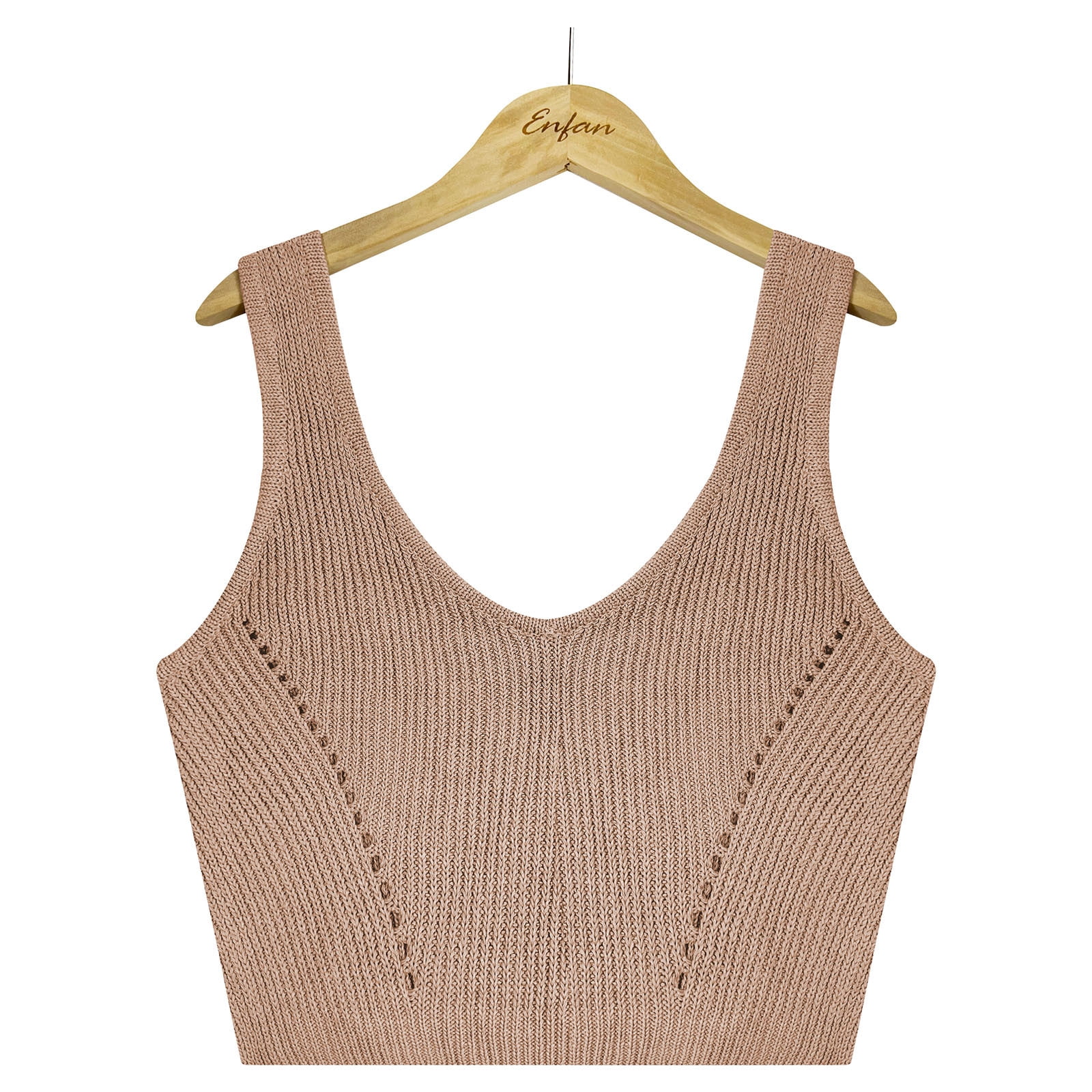 XFLWAM Womens Sexy Crew Neck Cropped Sweaters Ribbed Knit Long Sleeve Crop  Tops Pullover Beige L 