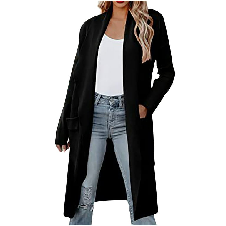 Solid Color Long Sleeve Thin Coat Solid Color Long Sleeve Thin Coat