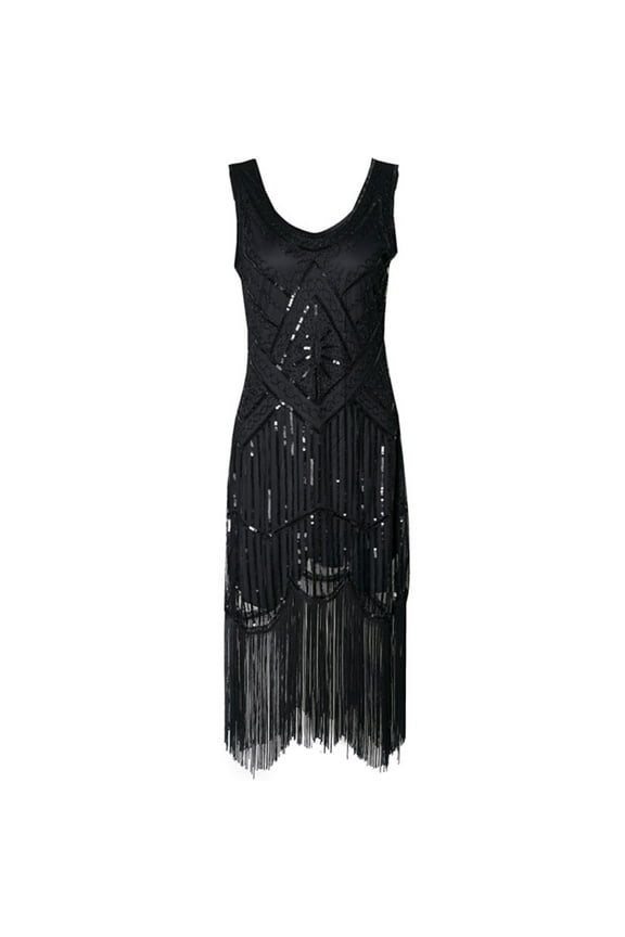 Women's Flapper Dresses 1920s Beaded Fringed Great Gatsby Dress Dresses Vintage Inspired Sequin Flapper Dresses