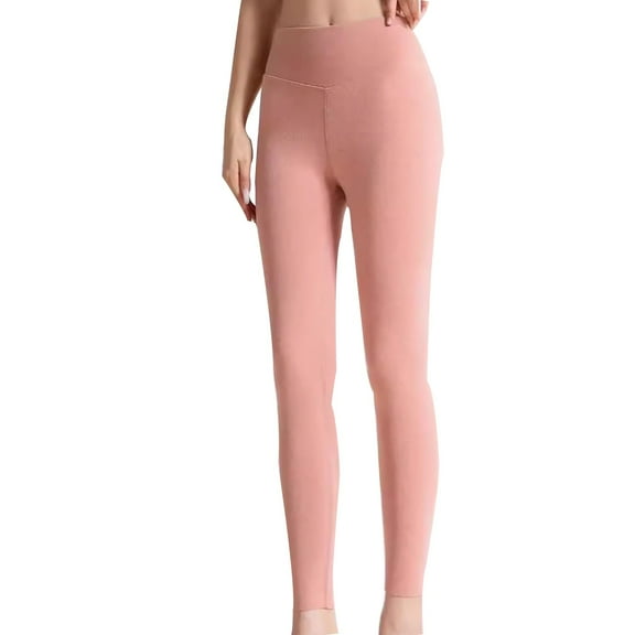 XFLWAM Women's Fleece Lined Leggings Thermal Winter Pants Warm Yoga Running Tights High Waisted with Pockets