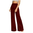 thumbnail image 1 of XFLWAM Women's Glitter Palazzo Pants Sequin High Waisted Wide Leg Pants Dressy Casual Loose Bell Bottom Flared Trousers, 1 of 9