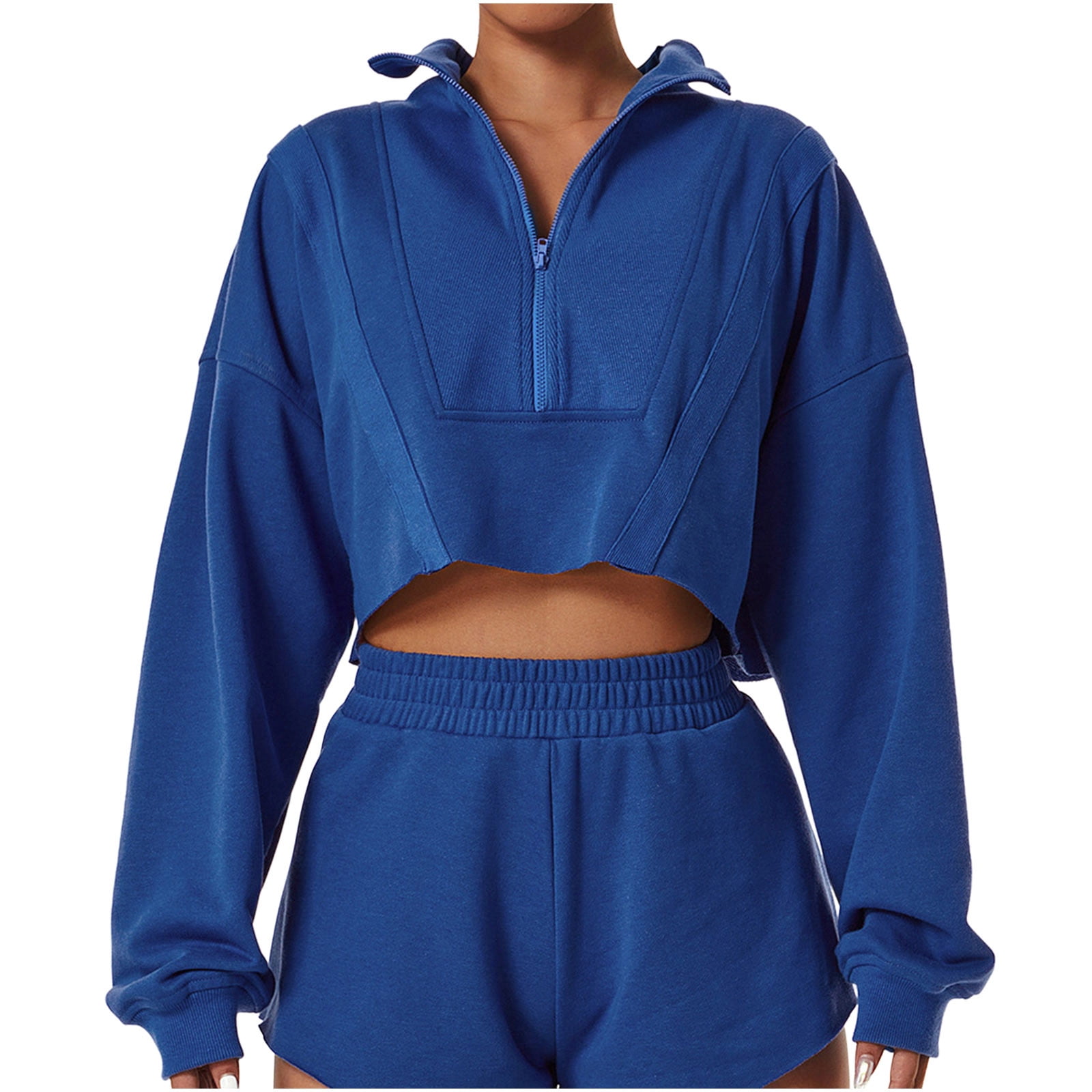 Crop top quarter zip on sale