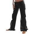 thumbnail image 1 of XFLWAM Women's High Waist Cargo Pants Casual Wide Leg Straight Pants Combat Trouser with Multi-Pockets XXL, 1 of 6
