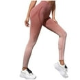 thumbnail image 1 of XFLWAM Women's High Waisted Leggings Tummy Control Workout Gym Sport Yoga Pants with Pockets Pink S, 1 of 6