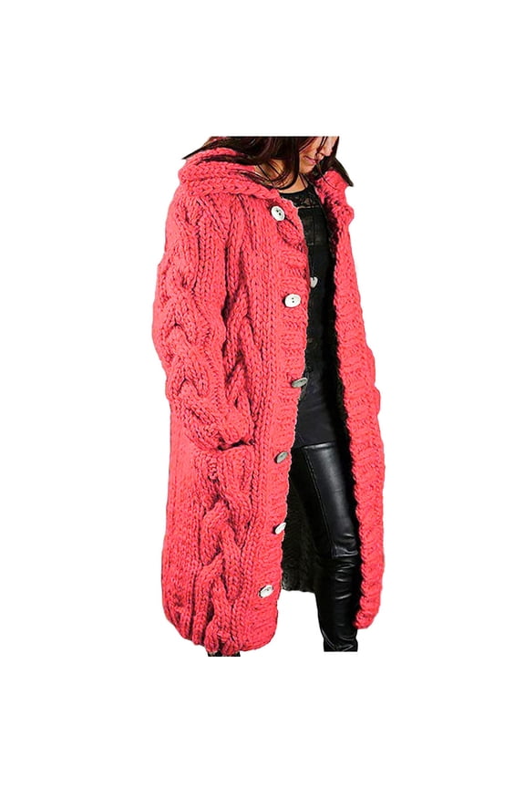Women's Knit Sweaters Coat Plus Size Cardigan Sweater Jacket Cardigan Fall Winter Outwear
