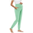 thumbnail image 1 of XFLWAM Women's Maternity Pants Stretchy Lounge Workout Pants Casual Loose Comfy Pregnancy Joggers with Pockets, 1 of 5