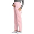 thumbnail image 1 of XFLWAM Women's Maternity Pants for Work Over Bump Pregnancy Casual Stretchy Straight Dress Pants with Pockets Pink L, 1 of 5