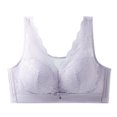 thumbnail image 1 of XFLWAM Women's Mesh Floral Lace Lightweight Bras Full Figure No Underwire Bra Push Up Comfy Breathable Everyday Bralettes, 1 of 4