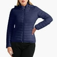 thumbnail image 1 of XFLWAM Women's Quilted Down Jacket Zip Up Hooded Puffer Jacket Lightweight Solid Color Warm Winter Coats, 1 of 6
