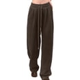 thumbnail image 1 of XFLWAM Women's Solid Color High-waist-narrow Version Of Slouchy Wide-leg Pants Banana Pants Casual Slouchy Pants Scimitar Pants, 1 of 4