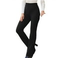thumbnail image 1 of XFLWAM Women's Stretch Dress Pants Casual Work Slacks Business Pants with Pockets Flared Straight Leg Bootcut Trousers for Office Black S, 1 of 7