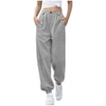 thumbnail image 1 of XFLWAM Women's Sweatpants High Waisted Stretch Joggers Casual Comfy Sports Workout Trousers with Pockets, 1 of 5