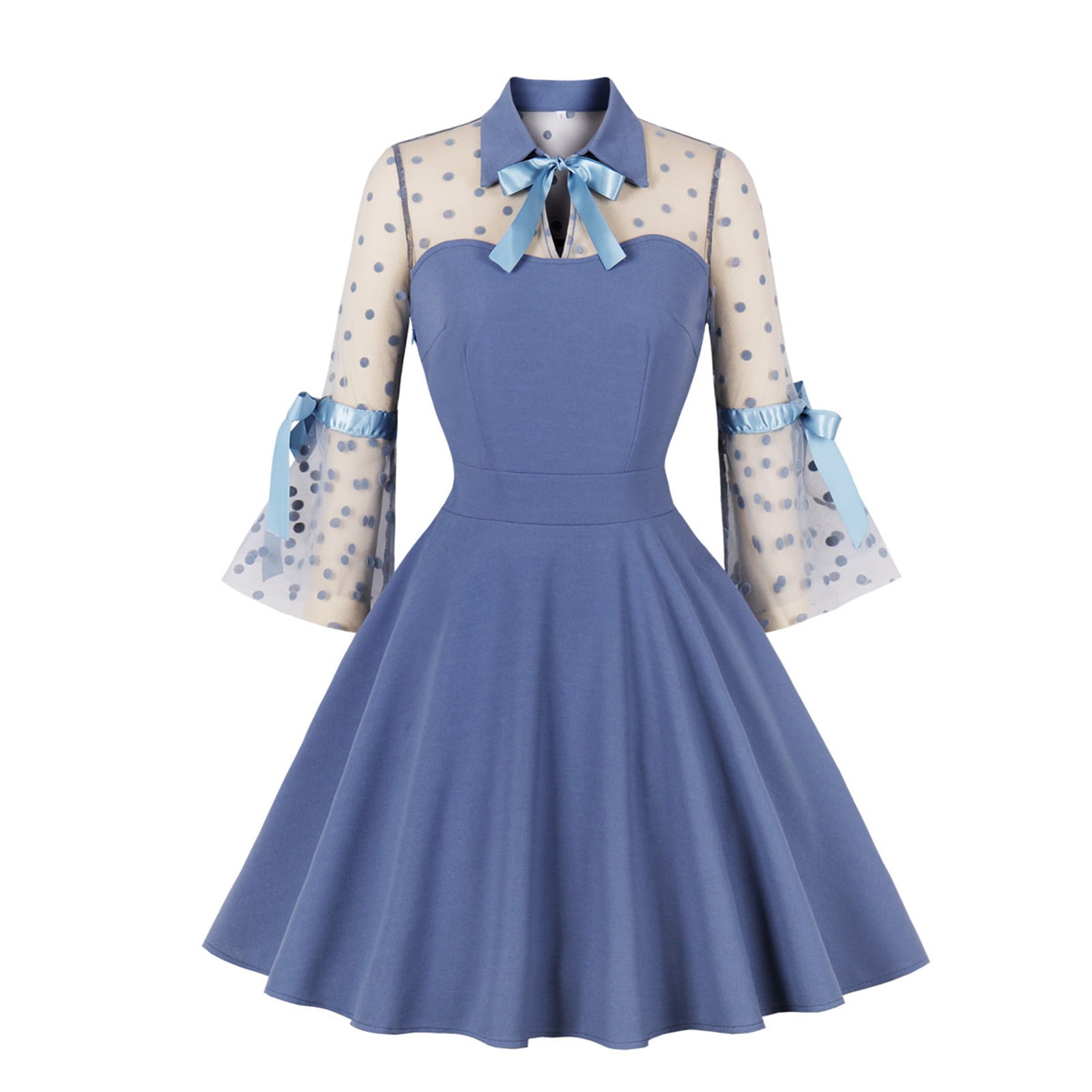 vintage 50 dresses Forever Fifties 50's retro rockabilly dots swing dress "Audrey Dots Dress" in petrol green  Vogue this is a stunning 50s Vintage Inspired Summer Dress
