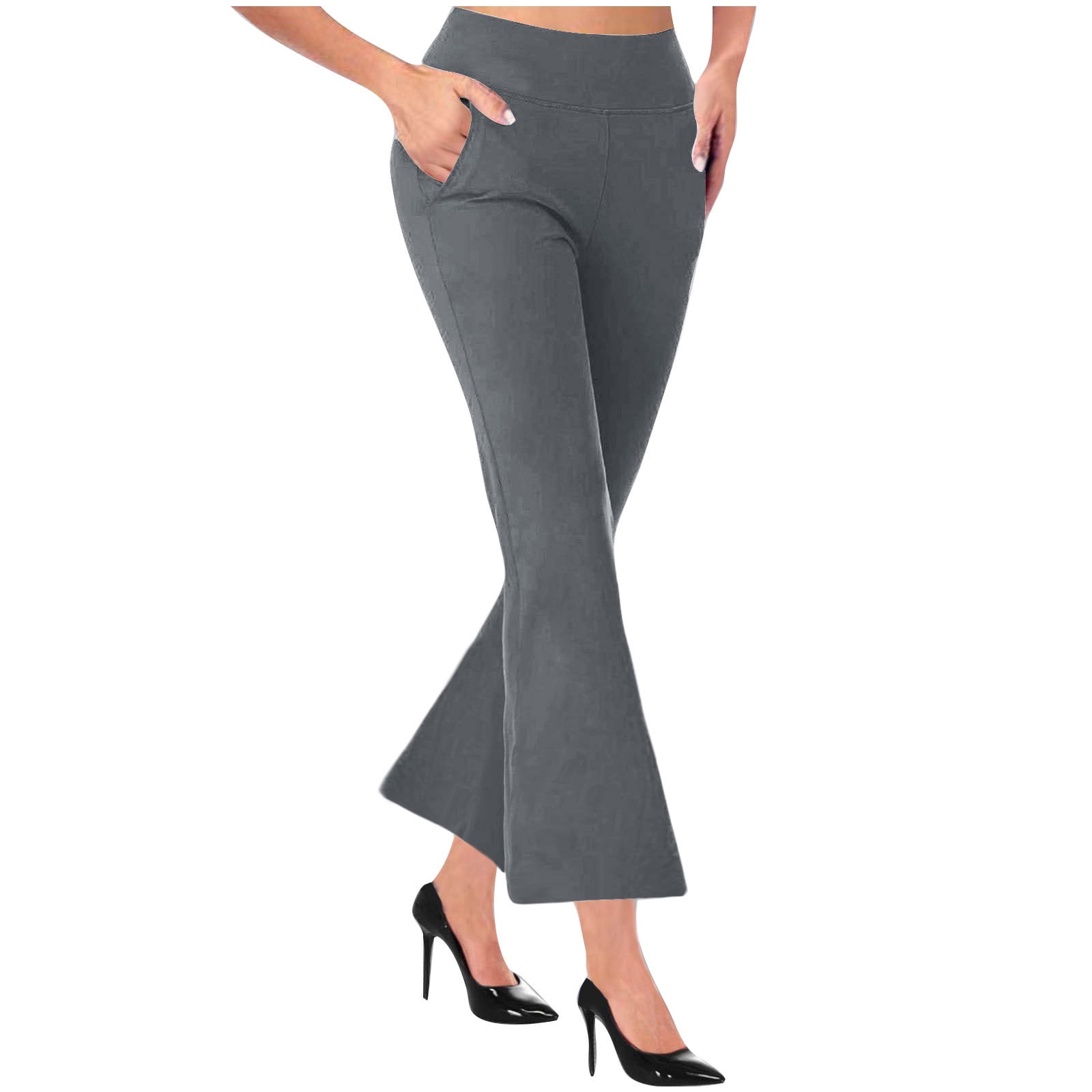 XFLWAM Women's Yoga Dress Pants Stretchy Work Slacks Business Casual ...
